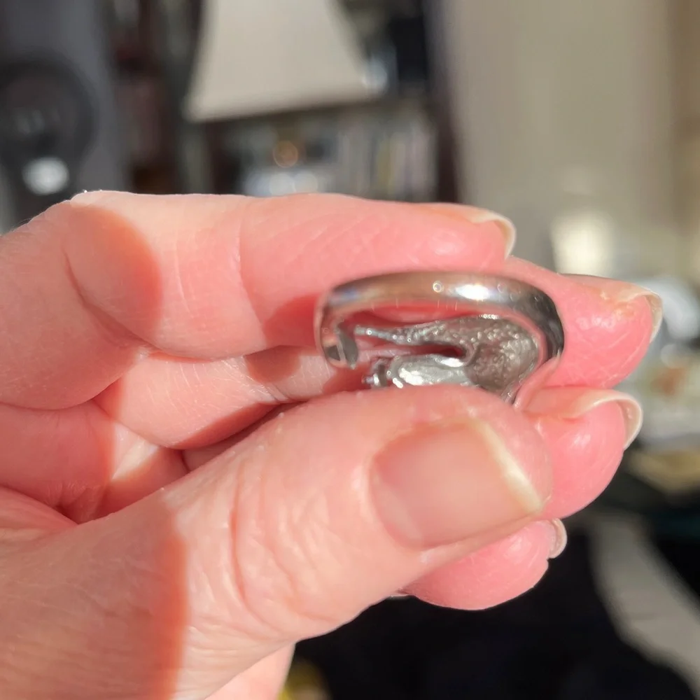 Silver Rhinestone Ring - Picture 7 of 7